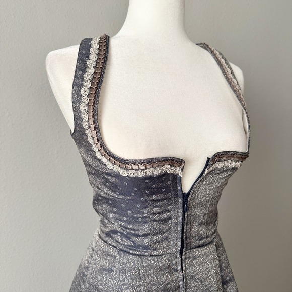 Angermaier Dirndl Dress Oktoberfest Bavarian Folk Style EU Size 34 US Size 2 - Picture 3 of 16